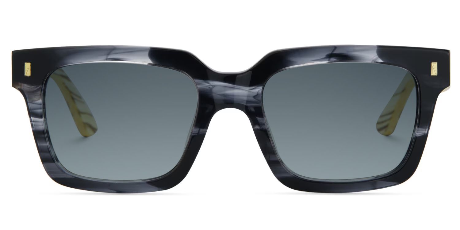 Smoke Grey Glasses With Wood Temples0