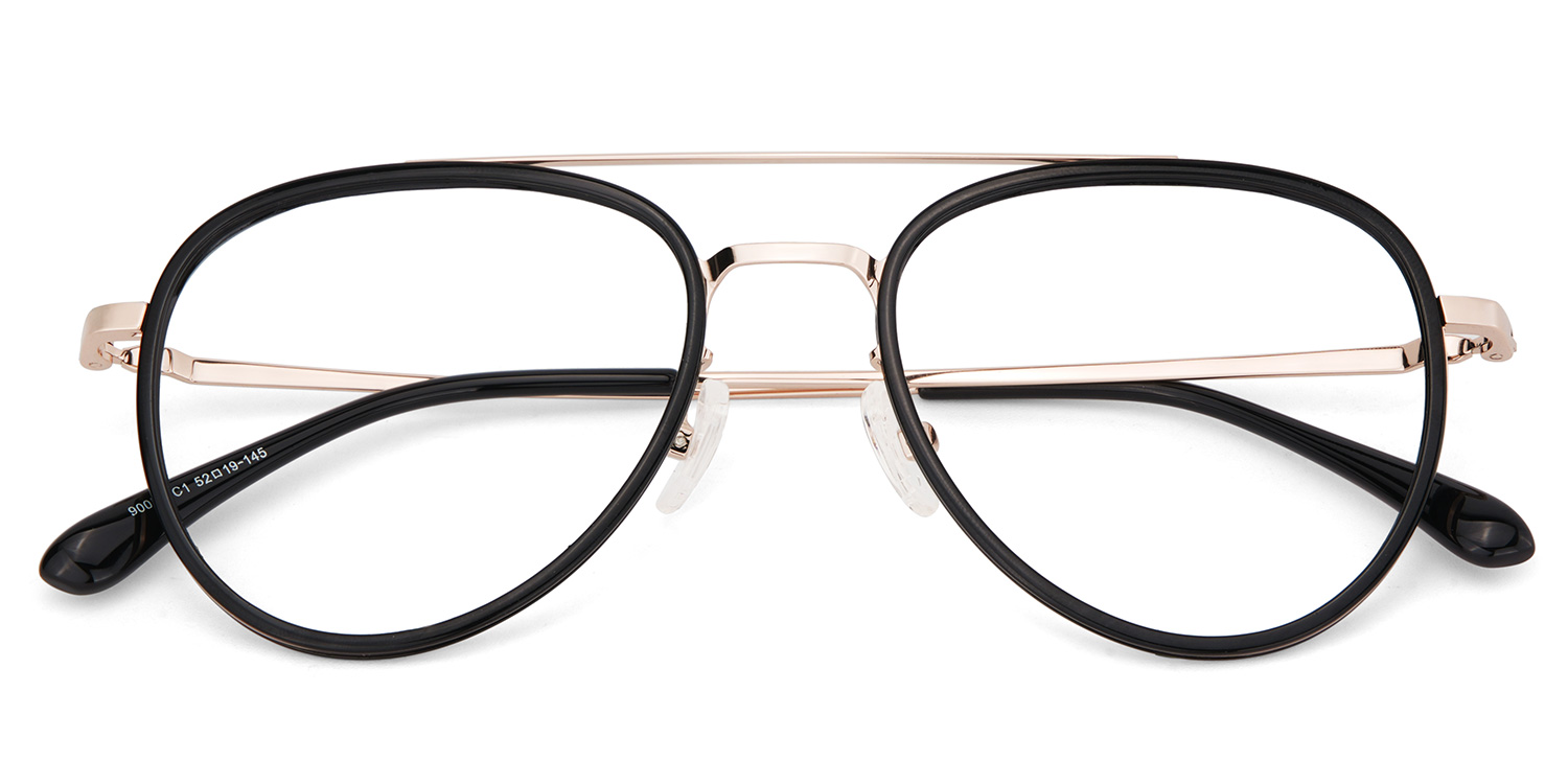 Serrano Avaitor Black Glasses | ZEELOOL UK1