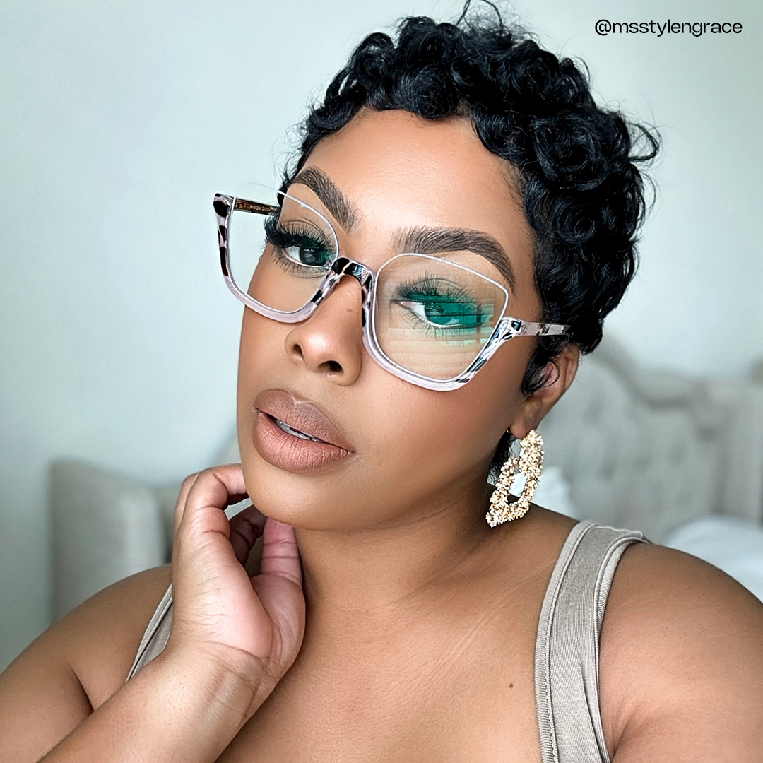 Kellina Square Two-Tone Glasses