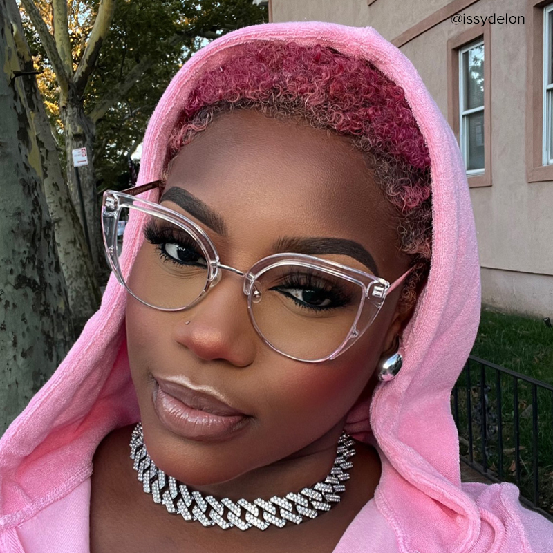 Brewer Cateye Crystal Glasses