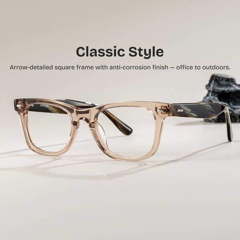 Robert Brown Rectangle Glasses