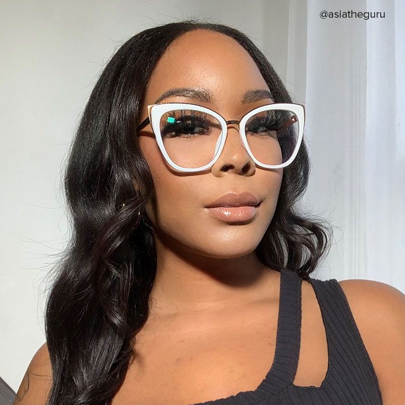 Ruiz Cateye White Glasses | ZEELOOL UK6