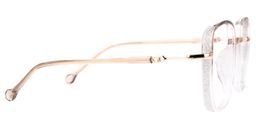 Joana Geometric Beige Glasses2