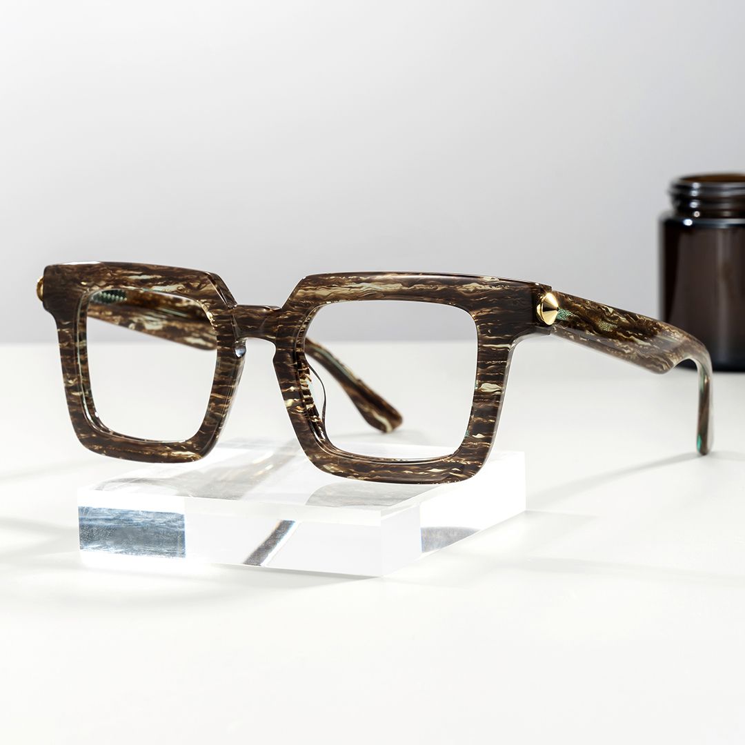 Ruthann Eco Acetate Brown Glasses For Men | ZEELOOL UK0