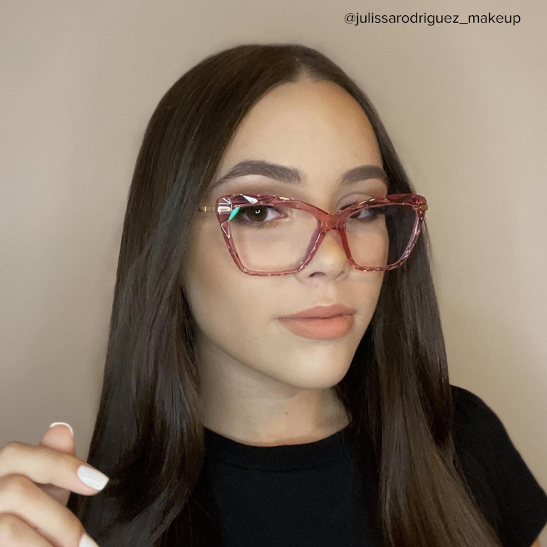 Juliet Pink Cat-eye Frame Glasses for Women | ZEELOOL UK12