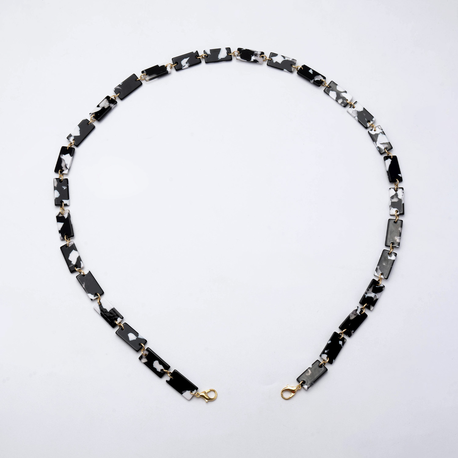 Marble Pattern Rectangle Lump Eyeglasses Chains1