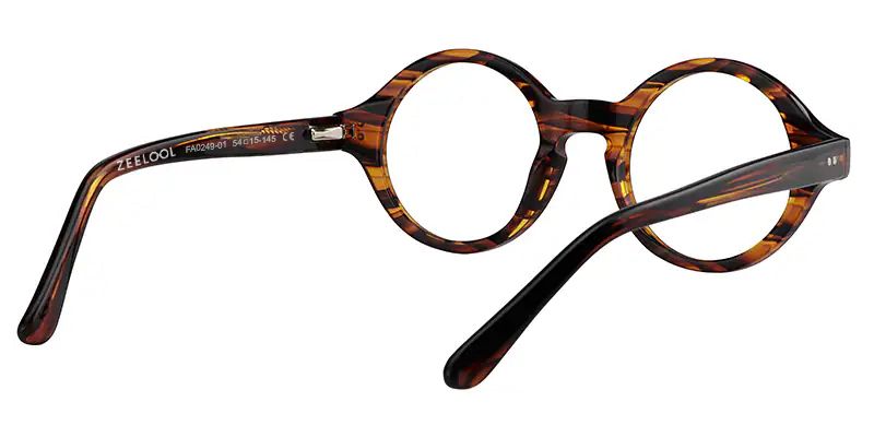 Giggs Round Eyeglasses with Tortoise Narrow Frame5