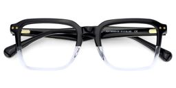 Vickerie Rectangle Black Clear Glasses3