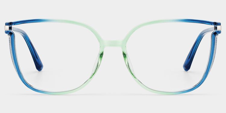 Rodz Blue-Green Square Glasses