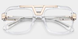 Croswell Clear Aviator Glasses1