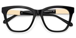 Surita Cateye Black Glasses2
