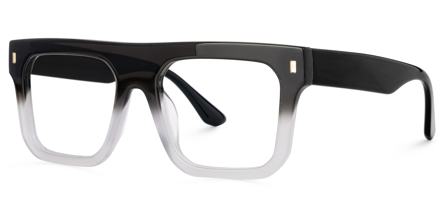 Reaux Square Black Gradient Glasses1