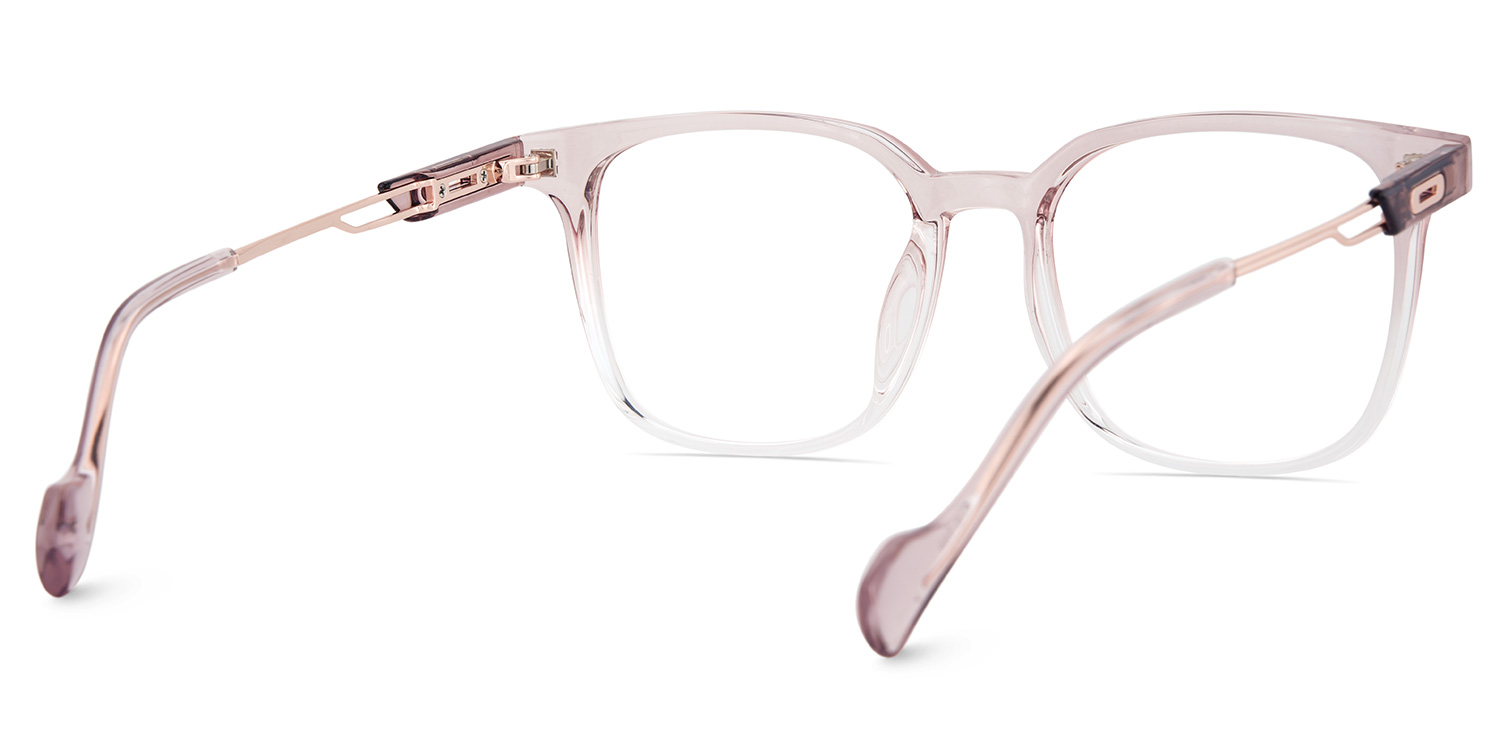 Chloe Pink Square Prescription Glasses | ZEELOOL UK5