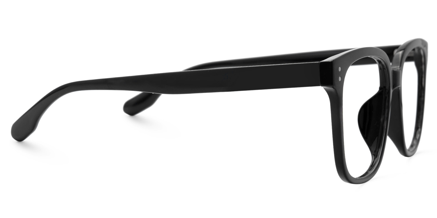 Oglesby Square Blue Light Blocking Glasses Black Frame | ZEELOOL UK2