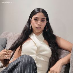 Kayla Geometric Gold Glasses7