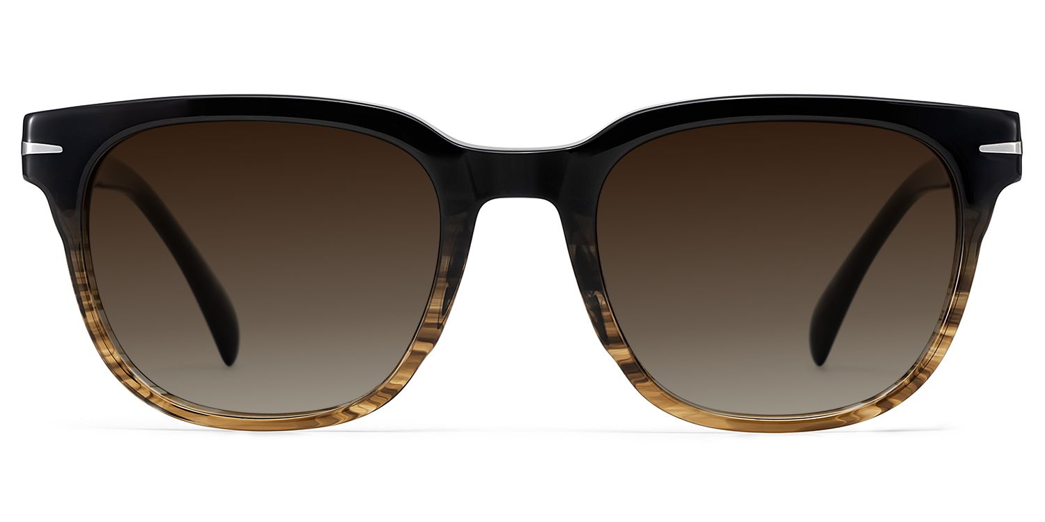 Rocco Rectangle Brown Full Rim Sunglasses | ZEELOOL UK0