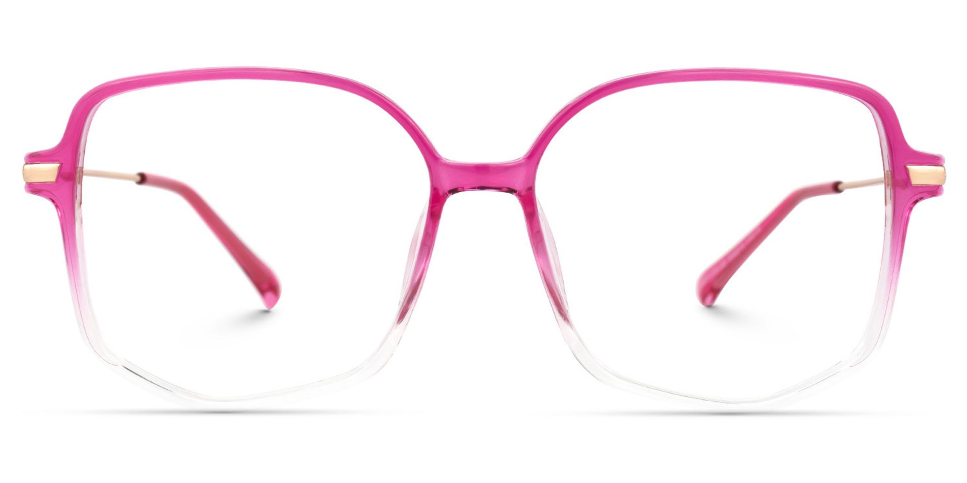 Payton Square Geometric Ombre Frame Glasses | ZEELOOL UK0