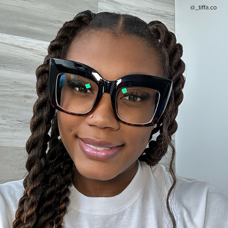 Alberta Cateye Tortoise Frame Glasses | ZEELOOL UK6