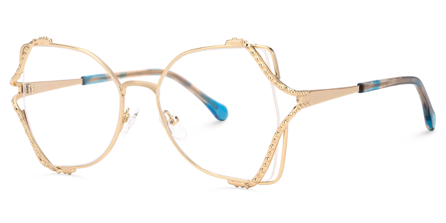 Mcconico Butterfly Gold Glasses1