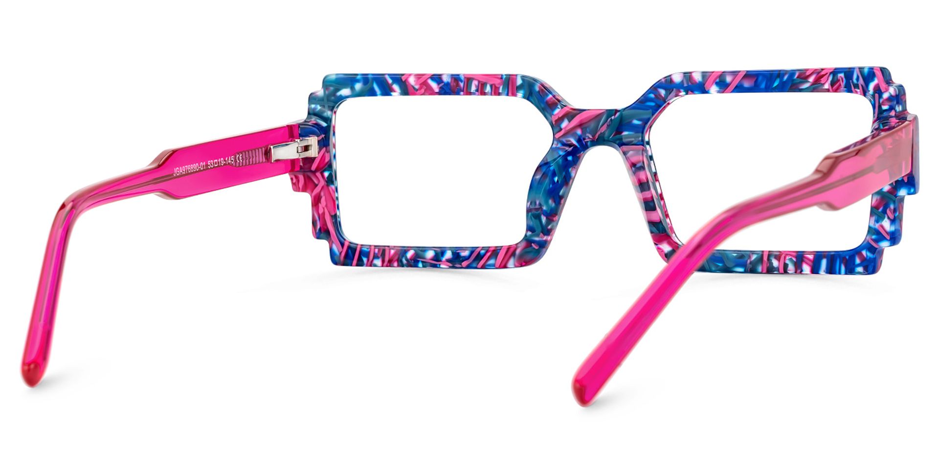Frederick Bright Color Bold Rectangle Glasses | ZEELOOL UK3