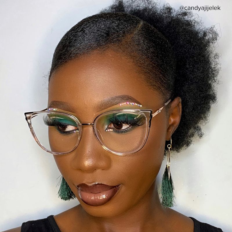 Estrada Cateye Black-Clear Eyeglasses and Glasses Frames6