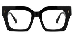 Cummings Square Black Glasses0