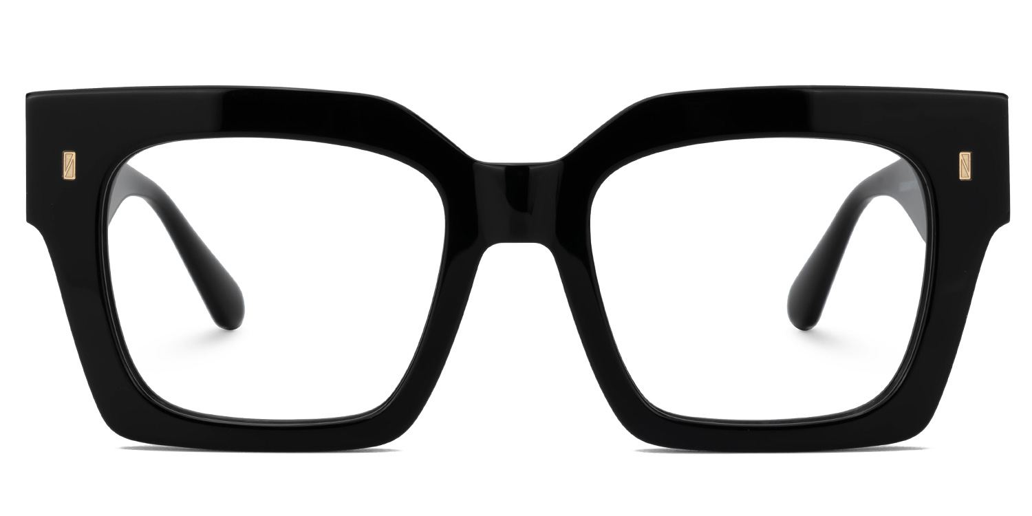 Cummings Square Black Glasses0