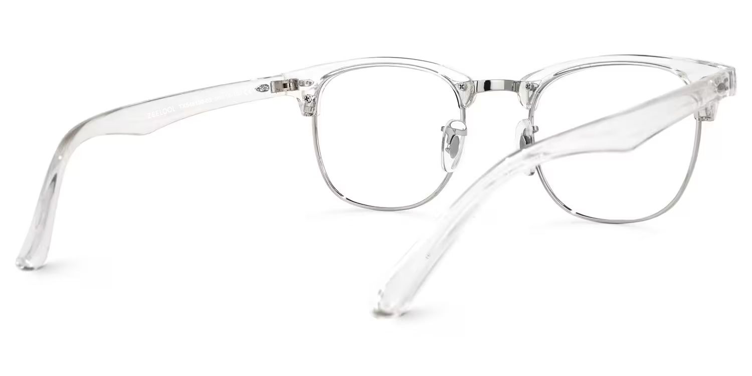 Hacker Browline Clear Glasses | ZEELOOL UK3