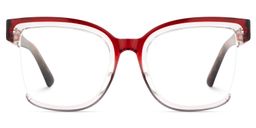 Cadogan Square Red Gray Glasses0