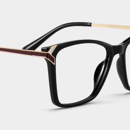 Mia Black Square Glasses5