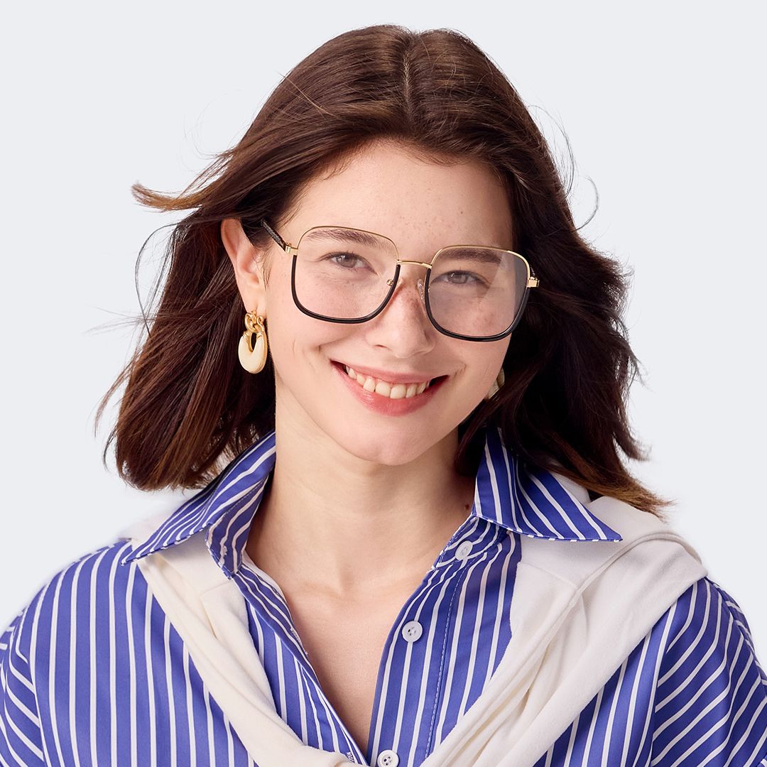 Perfecta Big Square Prescription Glasses | ZEELOOL UK5