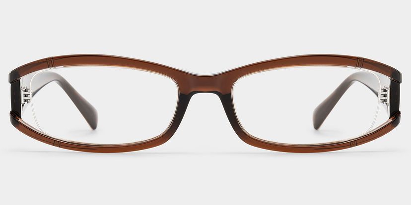 Willow Brown Rectangle Glasses