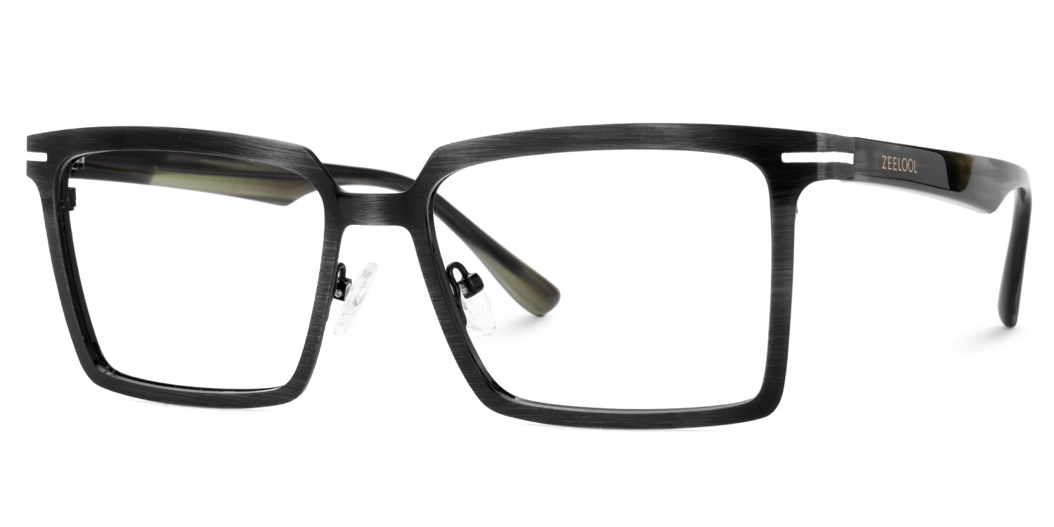 Sharma Rectangle Black Glasses3