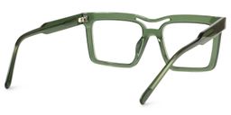 Tamekia Square Green Glasses3