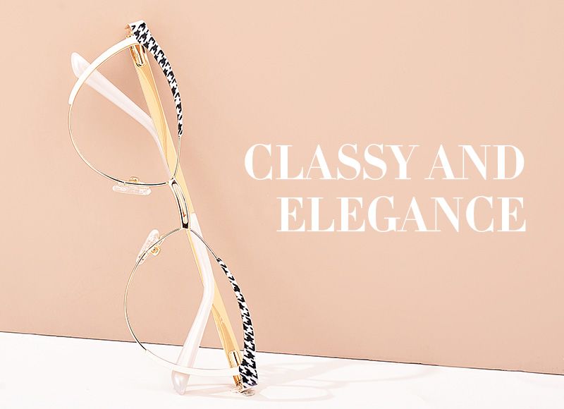 New Black-White Color for Sydney Metal Eyeglasses  | ZEELOOL UK4