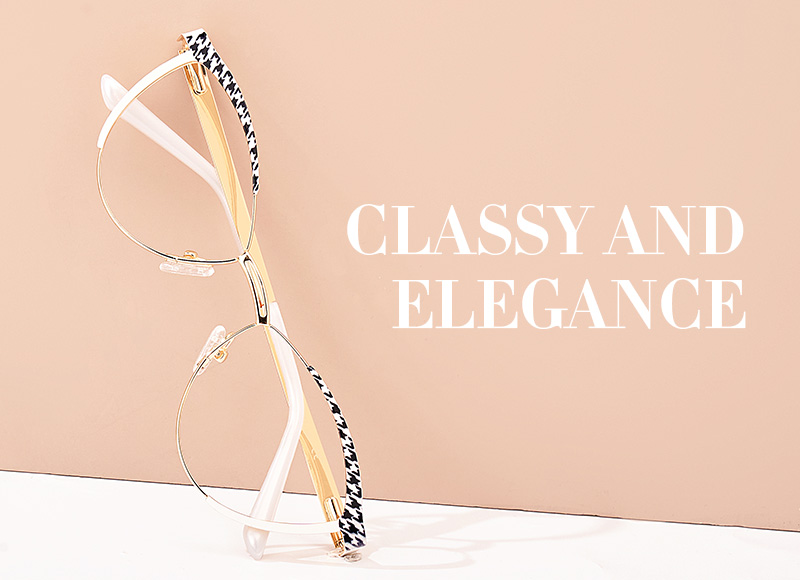 New Black-White Color for Sydney Metal Eyeglasses  | ZEELOOL UK4