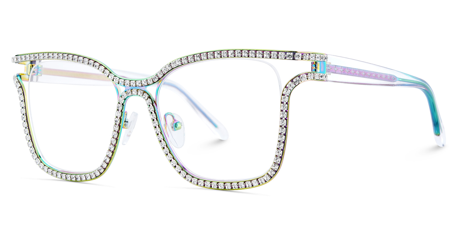 Shine Square Iridescent Glasses3