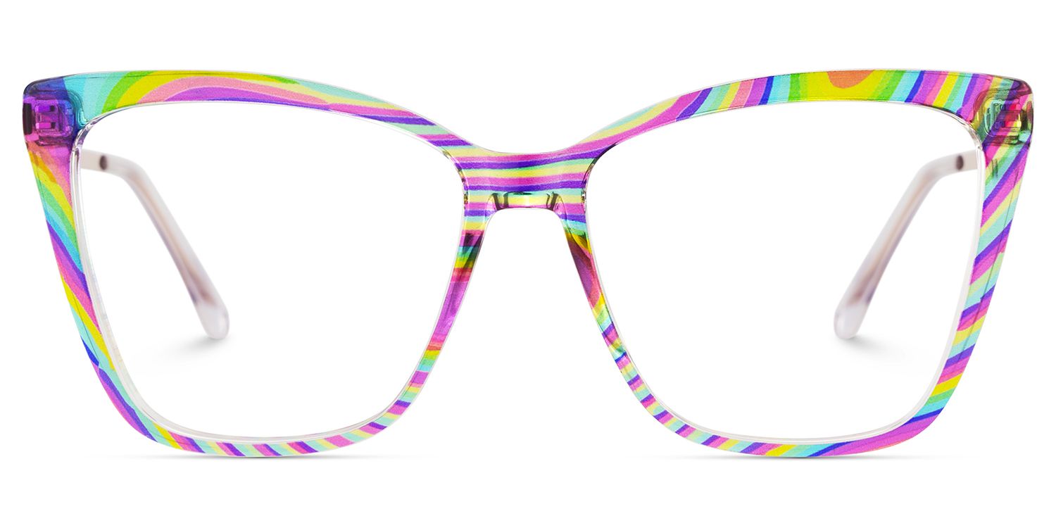 Awilda Cateye Multicolor Eyeglasses1