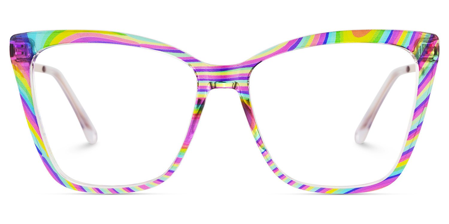 Awilda Cateye Multicolor Eyeglasses1