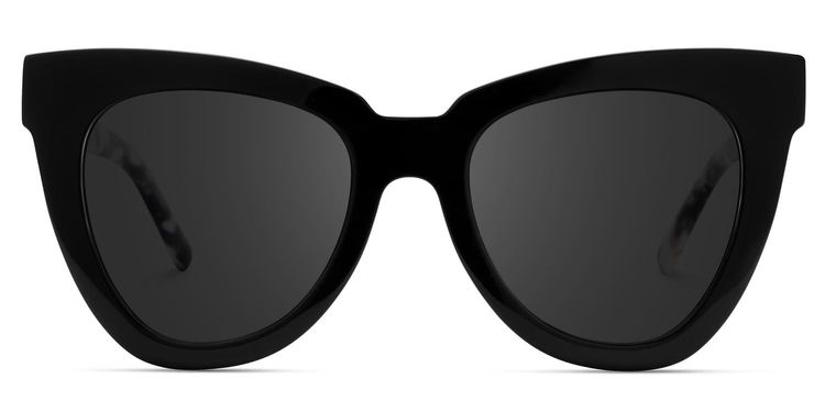 Yaser Cateye Black Sunglasses