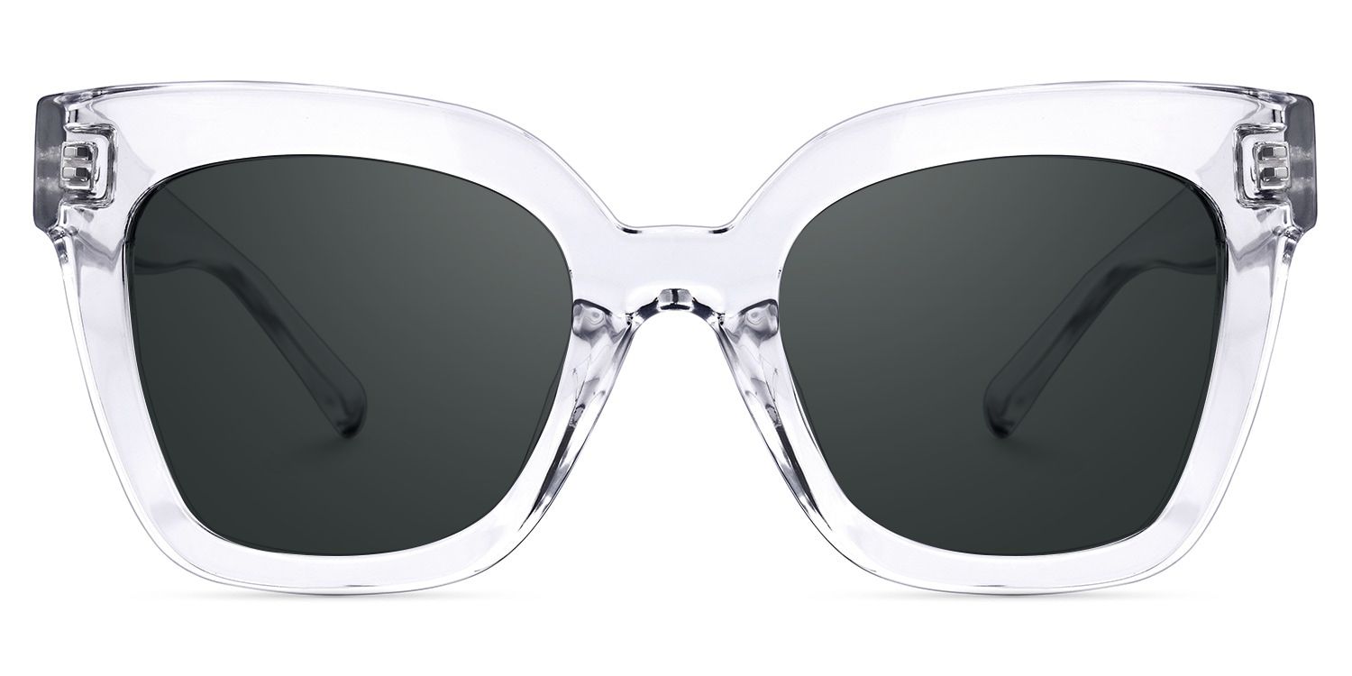 Malcolm Square Clear TR90 Frame Sunglasses | ZEELOOL UK0