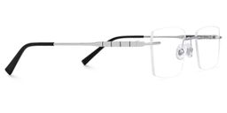 Dinny Silver Rectangle Glasses2