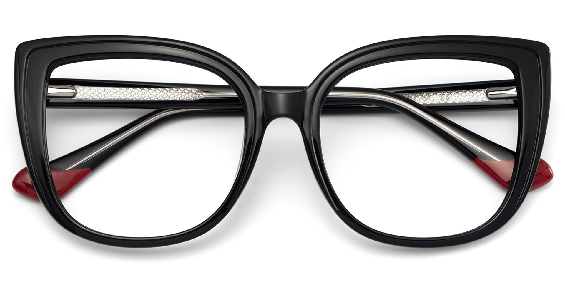 Fenn Cateye Black Glasses1