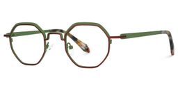 Jovette Geometric Green Glasses1
