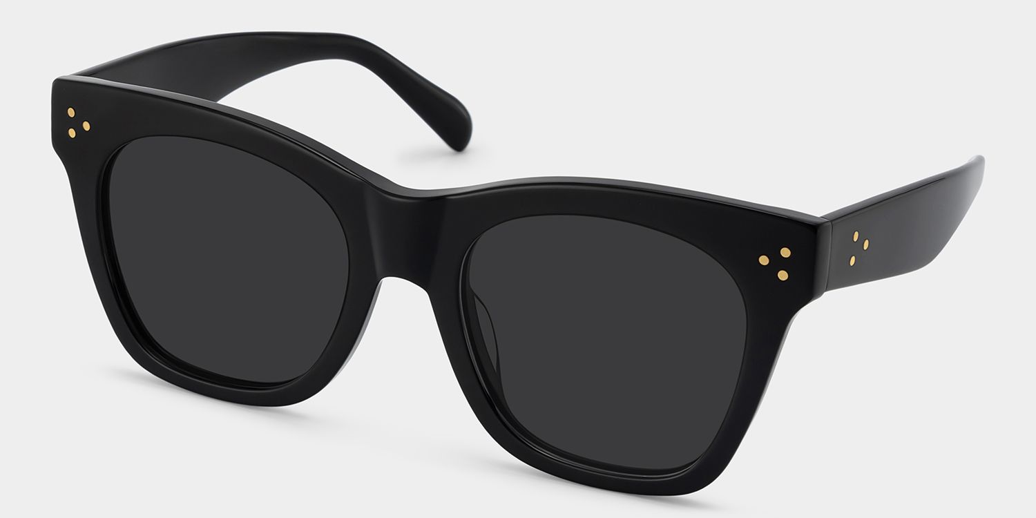 Gordon Rectangle Black Sunglasses & Glasses Frames2