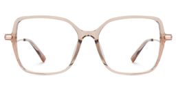 Rendon Square Beige Glasses0