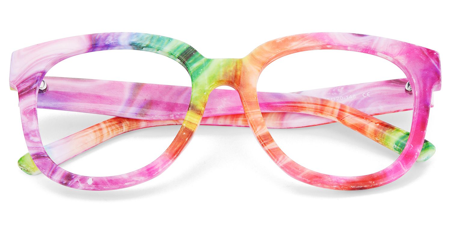 Multicolor Square Frame Glasses - Harrell on Sale | ZEELOOL UK1
