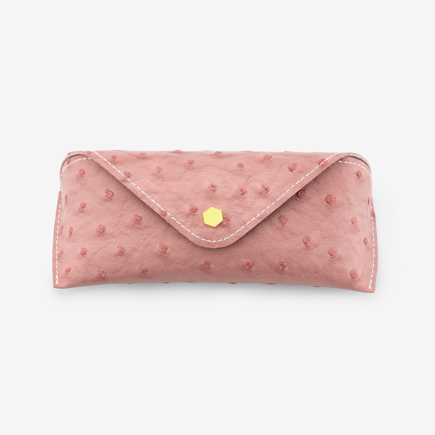 Ostrich Pattern Pink Eyeglasses Bag1