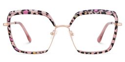 Cordaro Square Pink-Leopard Glasses0