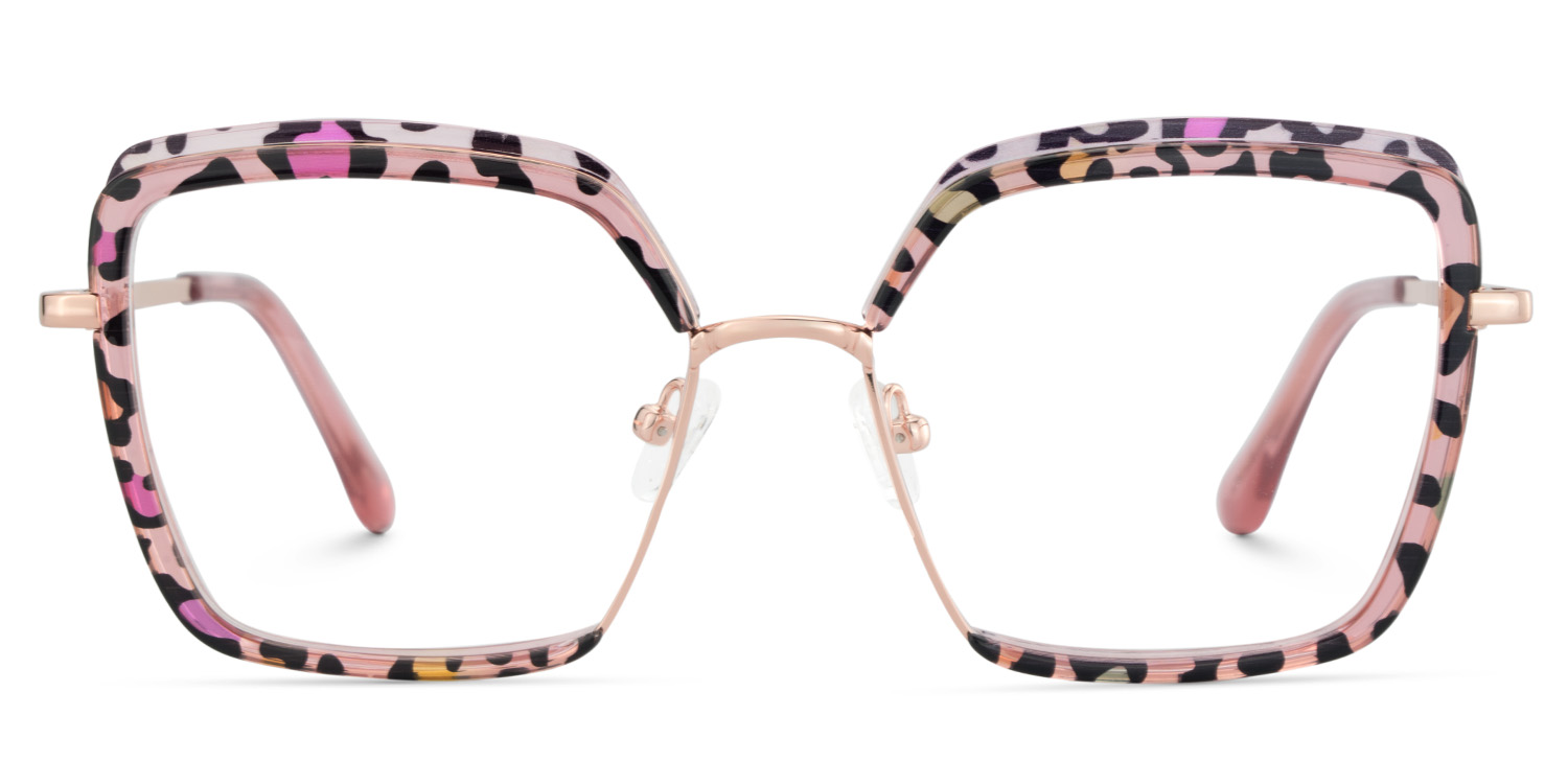 Cordaro Square Pink-Leopard Glasses good-img